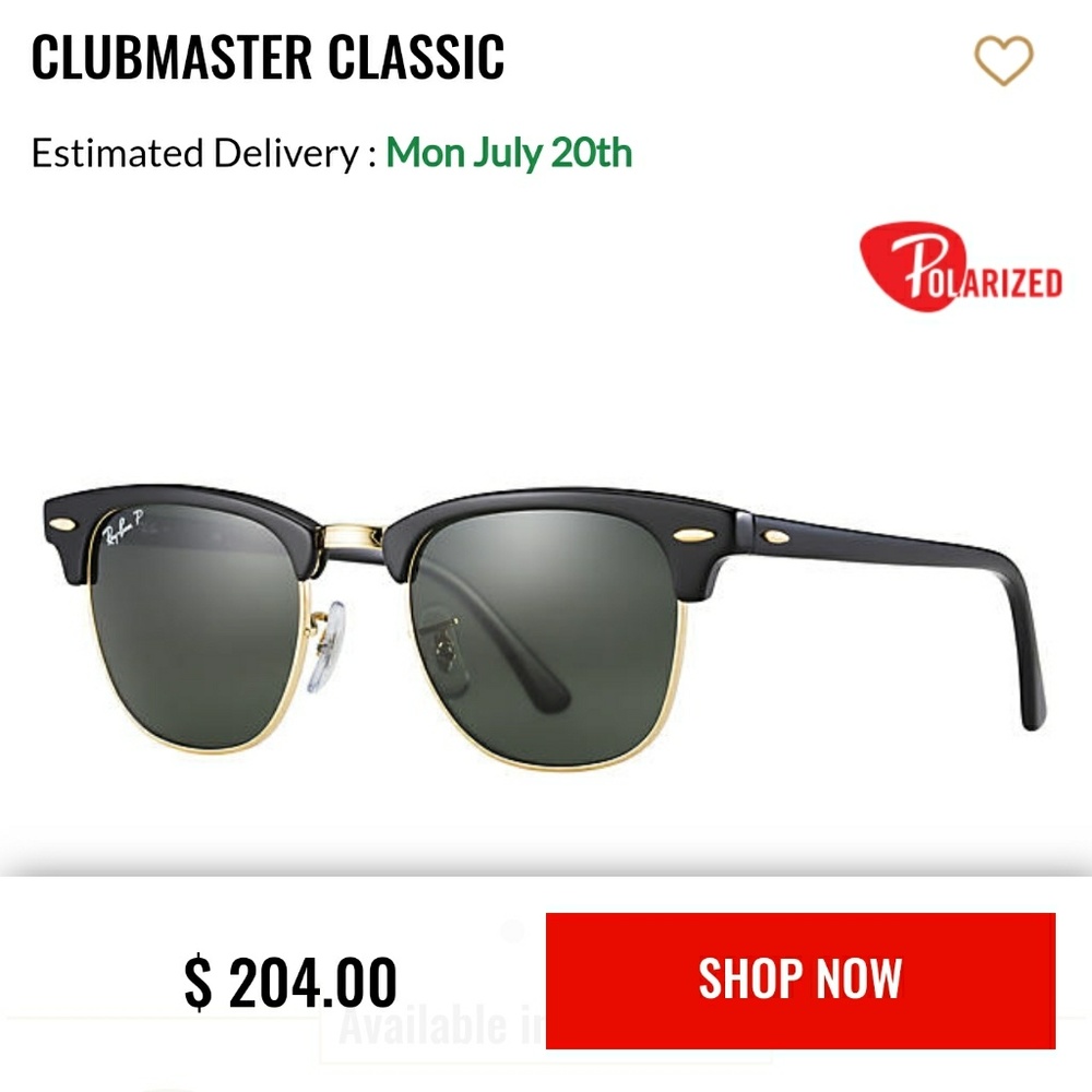 Ray ban clubmaster